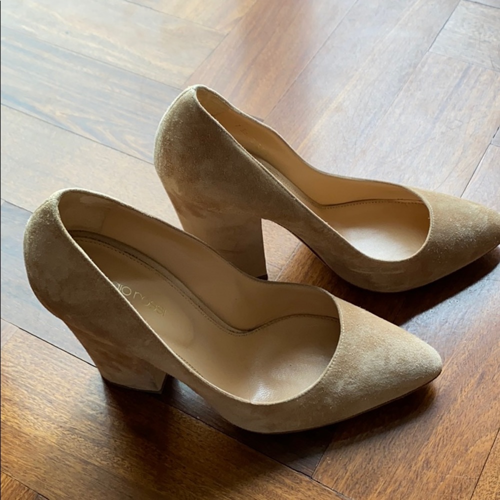 Brushed suede shoes!